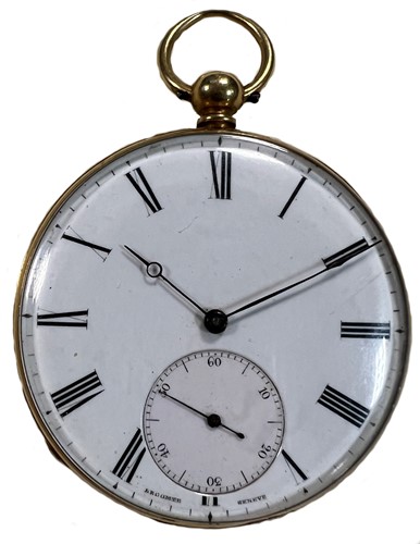 Lot 276 - Le Compte, Genève - A mid 19th century open faced pocket watch