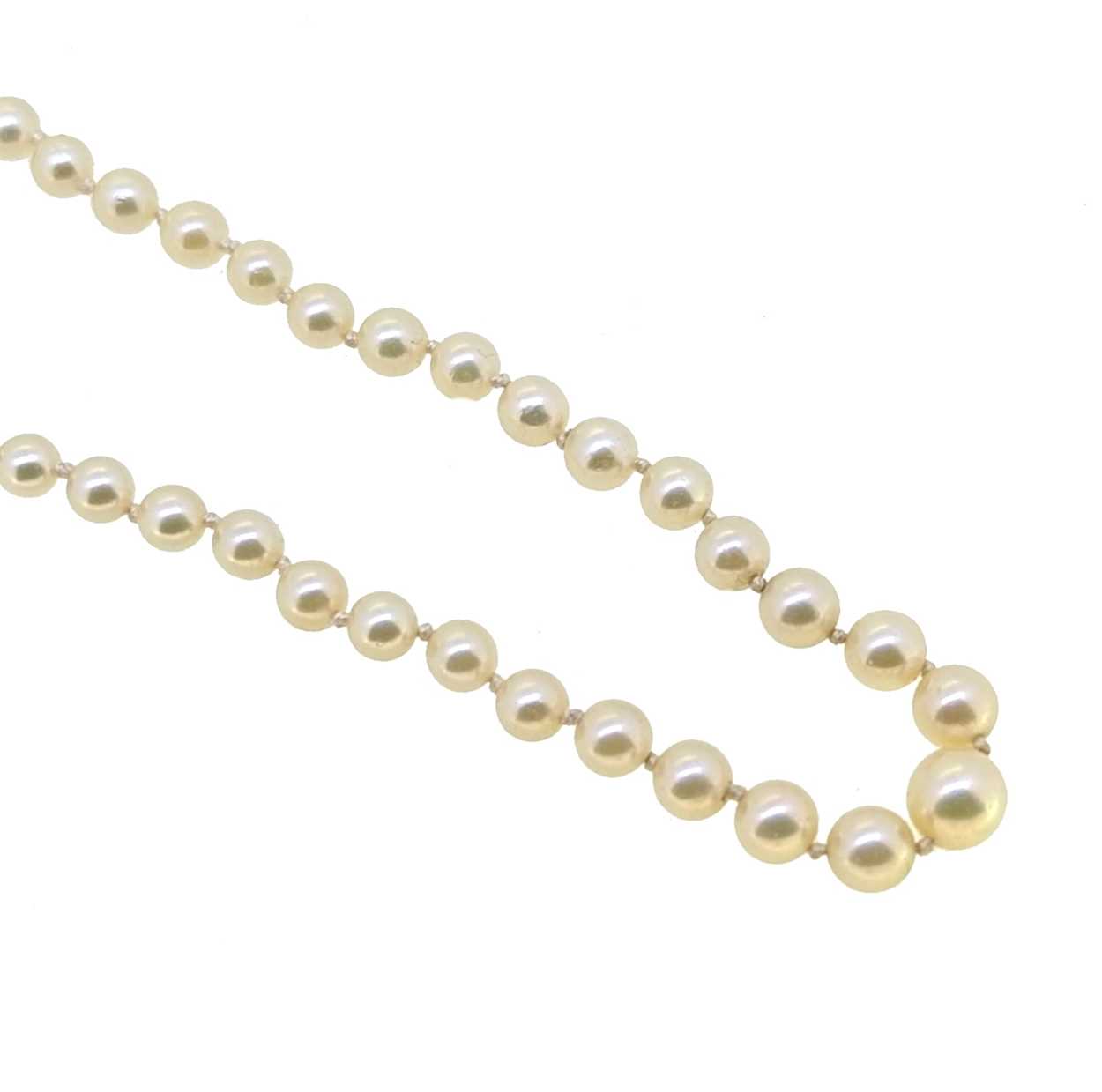 Lot 10 - Mikimoto - A cultured pearl necklace