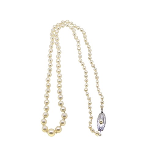 Lot 10 - Mikimoto - A cultured pearl necklace