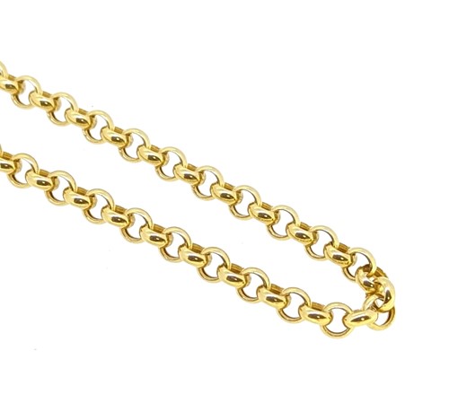 Lot 92 - A modern belcher link chain