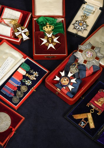 Lot 668 - The collection of orders and decorations awarded to Sir Adrian Donald Wilde Pollock (1867-1943), Solicitor and Remembrancer for the City of London.