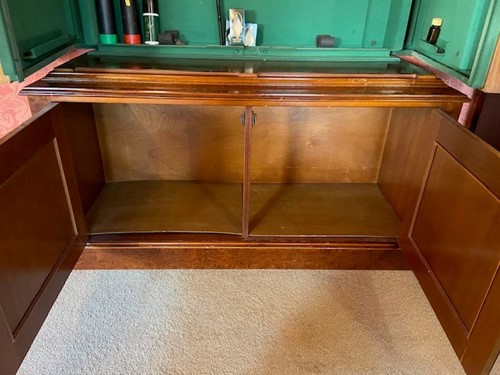 Lot 663 - An eight gun security cabinet disguised as a burr walnut bookcase by 21st Century Antiques