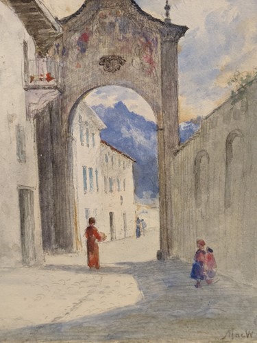 Lot 243 - John MacWhirter (Scottish. 1839-1911)