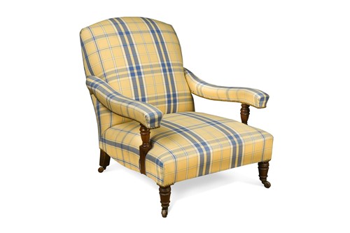 Lot 688 - A mahogany framed armchair in the manner of Howard & Sons, circa 1880