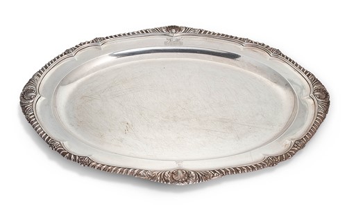 Lot 526 - A pair of George IV silver meat dishes, mark of William Bateman I