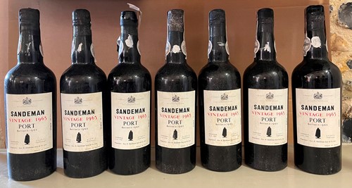 Lot 174 - Sandeman's Vintage Port 1963