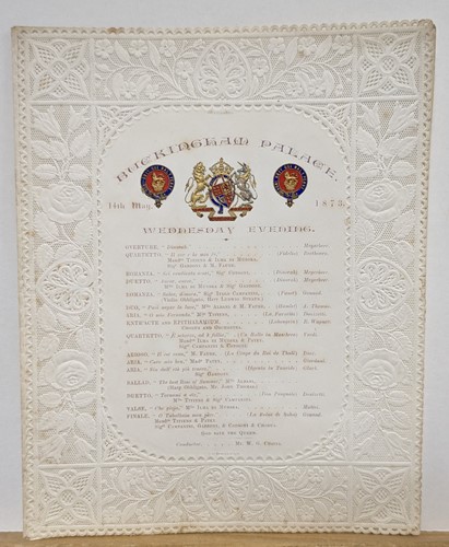 Lot 307 - A group of three Royal concert programmes, all...
