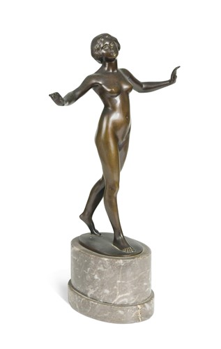 Lot 70 - After Eugen Wagner (1871-1942), Striding Nude