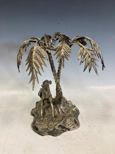 Lot 33 - A silver plated table centrepiece in the form...
