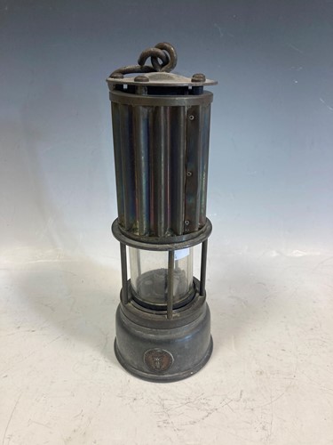 Lot 37 - A Miner's lamp by The Premier Lamp Co, Leeds,...