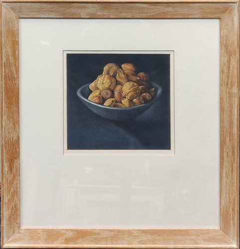 Lot 230 - Dylan Waldron Three fruit and nut still life...