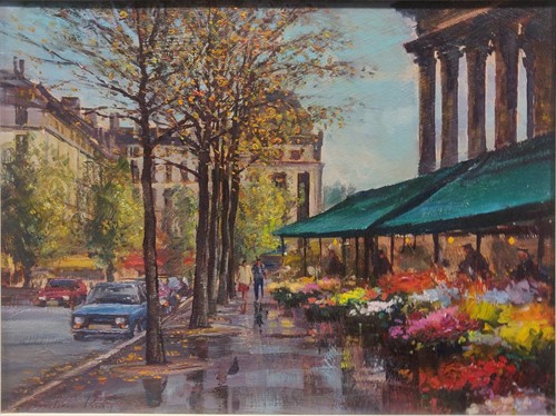 Lot 251 - Andrew King R.O.I Flower Stall near the...