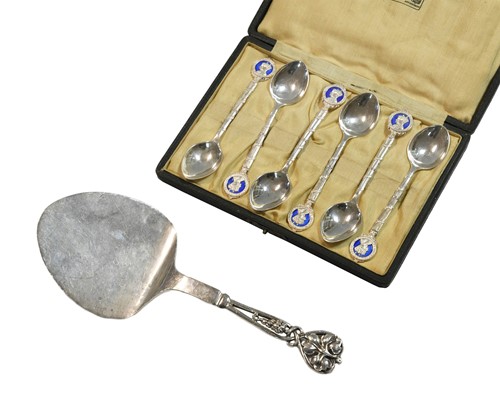 Lot 606 - Two pieces of early 20th century silverware, mark of Liberty & Co.