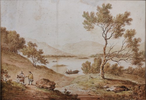 Lot 274 - John Laporte (1761-1839) Four highland views...