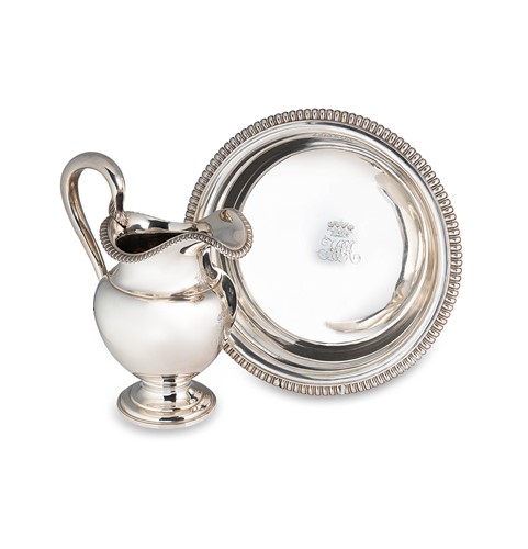 Lot 533 - A William IV silver ewer and basin, mark of William Bateman II