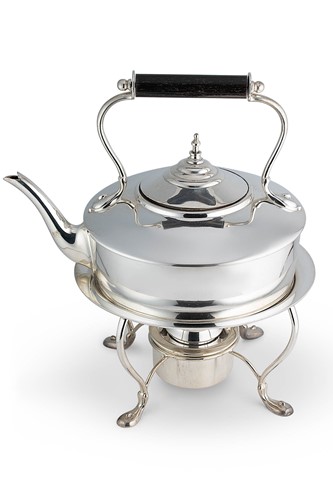 Lot 618 - A George V silver spirit kettle and stand, mark of Asprey & Co. Ltd.