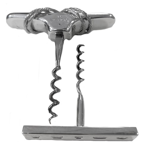 Lot 424 - Two 21st century silver topped corkscrews