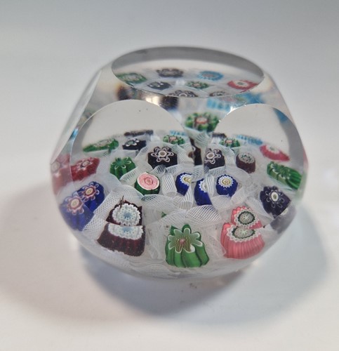 Lot 2 - A facetted Clichy paperweight