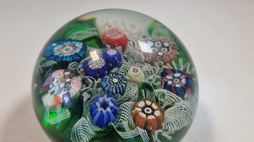 Lot 2 - A facetted Clichy paperweight