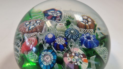 Lot 2 - A facetted Clichy paperweight