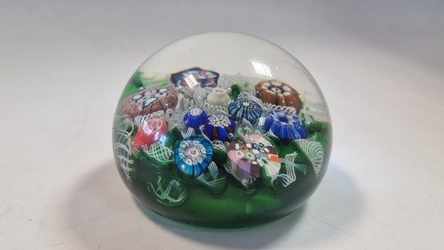 Lot 2 - A facetted Clichy paperweight