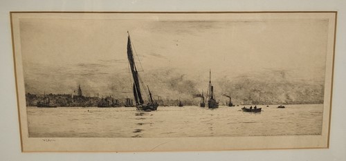 Lot 32 - William Lionel Wyllie (1851-1931) Shipping off...