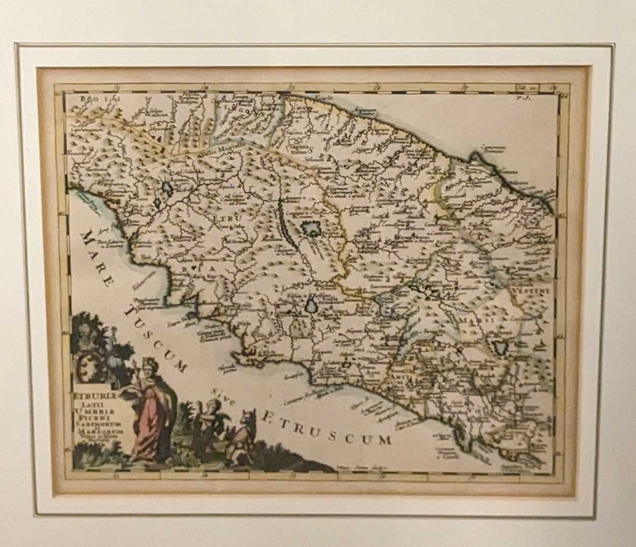 Lot 56 - Italy, maps and views, coloured prints,...