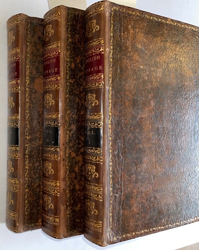 Lot 110 - The English Peerage, in 3 vols., London: T....