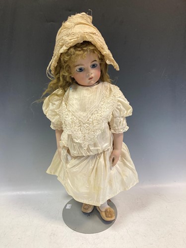 Lot 58 - A Victorian style Bru bisque head doll by Gina...