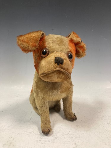 Lot 54 - An early 20th century Steiff Bully dog, seated...