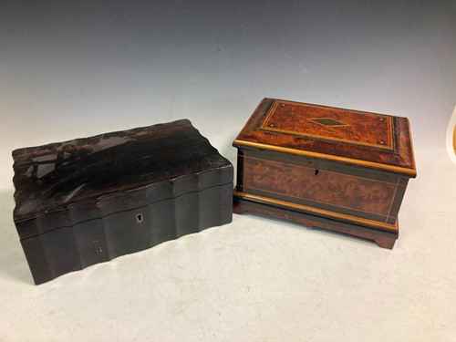 Lot 14 - An Anglo-Indian coromandel work box, 12 x 33 x...