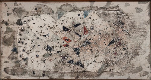 Lot 252 - Gordon Dent abstract composition Signed and...