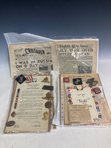 Lot 105 - WW2 military archive of 8th Army and Anzio...