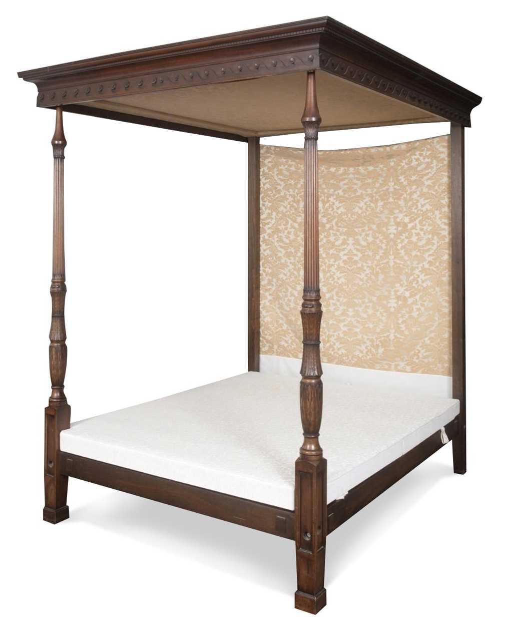 Lot 728 - A Georgian style four poster bed, early 20th century