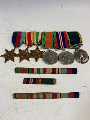 Lot 76 - A set of WWII medals, the George VI with...