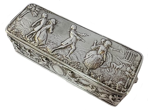 Lot 231 - An early 20th century German metalwares silver toothpick box