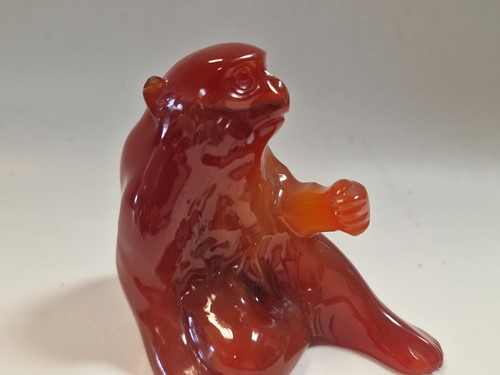 Lot 76 - A collection of seventeen Chinese carved agate animals