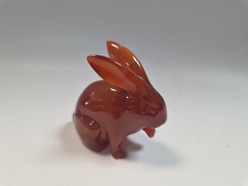 Lot 76 - A collection of seventeen Chinese carved agate animals