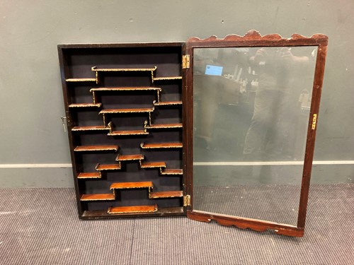 Lot 532 - A shallow Chinese glazed wall cabinet, 86 x 52...