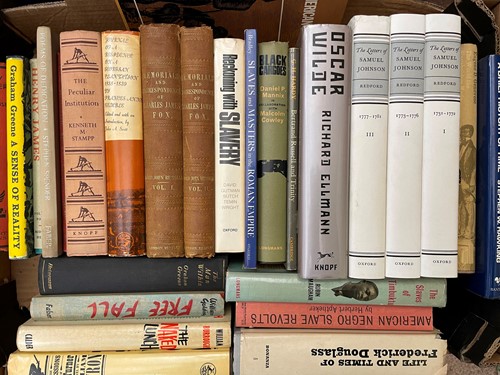 Lot 417 - Literature, biography and slavery history....