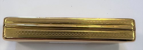 Lot 254 - A George III 18ct gold toothpick box, mark of Alexander J. Strachan