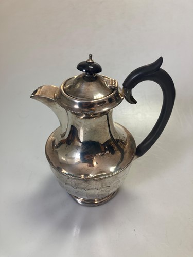 Lot 252A - A silver hot water jug, 16.3ozt