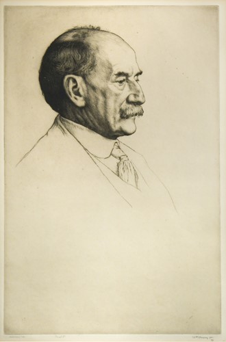 Lot 38 - William Strang (1859-1921) Thomas Hardy, O.M.,...