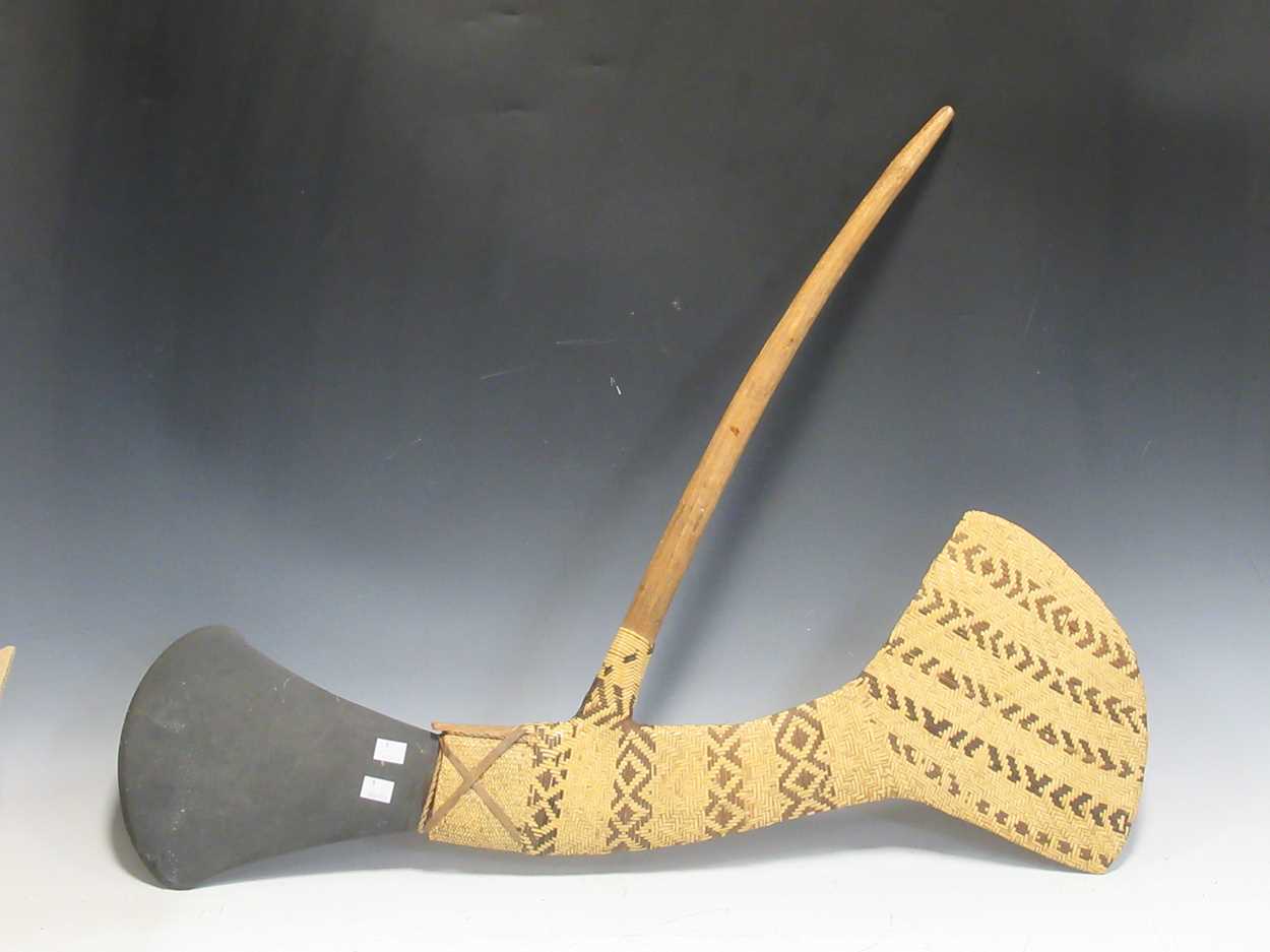 Lot 11 - A 20th century Papa New Guinea adze axe with...
