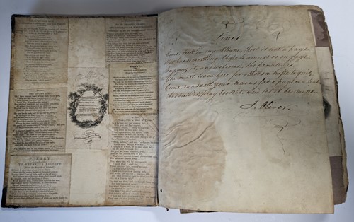 Lot 284 - A 19th century scrap album, of small size...