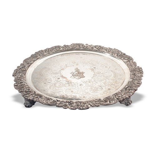 Lot 318 - A mid 19th century Old Sheffield Plate charger