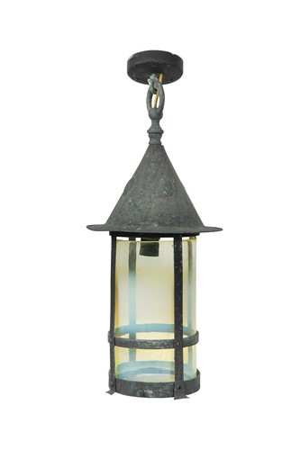 Lot 179 - An Arts & Crafts copper hall lantern