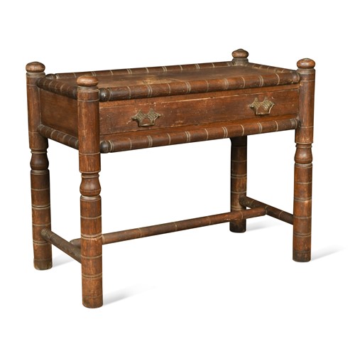 Lot 284 - An oak Turner's table, circa 1900