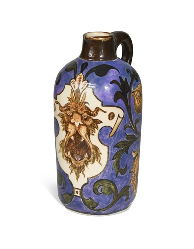 Lot 43 - Robert Wallace Martin for the Martin Brothers, a stoneware flask