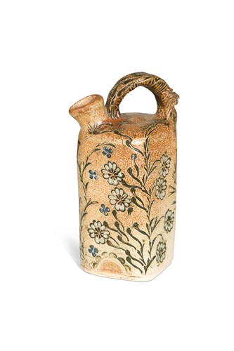 Lot 38 - Robert Wallace Martin for the Martin Brothers, a small salt-glazed stoneware ewer